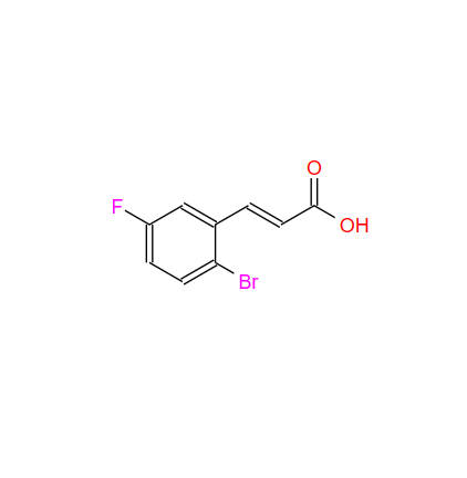 2-溴-5-氟肉桂酸,2-Bromo-5-fluorocinnamic acid