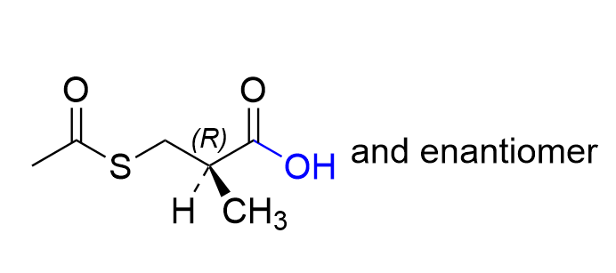 卡托普利杂质07,(2RS)-3-(acetylsulfanyl)-2-methylpropanoic acid