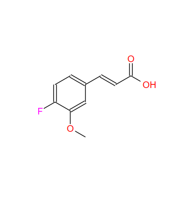 4-氟-3-甲氧基肉桂酸,3-Fluoro-4-methoxycinnamic acid