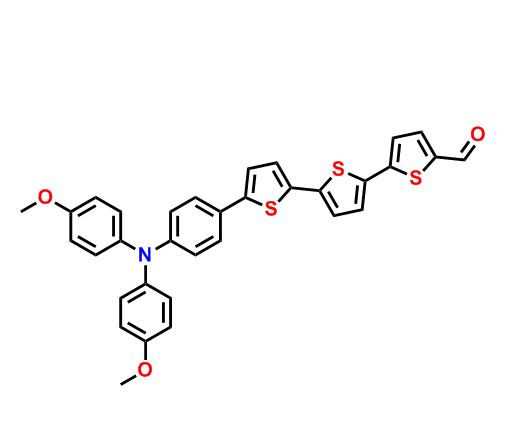 5''-(4-(双(4-甲氧基苯基)氨基)苯基)-[2,2':5',2''-三联噻吩]-5-甲醛,5''-(4-(bis(4-methoxyphenyl)amino)phenyl)-[2,2':5',2''-terthiophene]-5-carbaldehyde