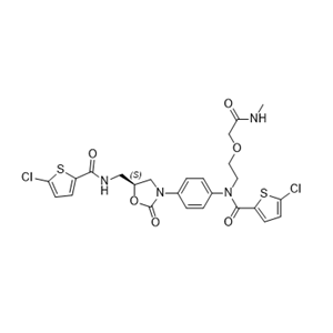 利伐沙班杂质H,(S)-5-chloro-N-(4-(5-((5-chlorothiophene-2-carboxamido)methyl)-2- oxooxazolidin-3-yl)phenyl)-N-(2-(2-(methylamino)-2-oxoethoxy) ethyl)thiophene-2-carboxamide