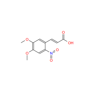 4,5-二甲氧基-2-硝基肉桂酸,4,5-Dimethoxy-2-nitrocinnamic acid