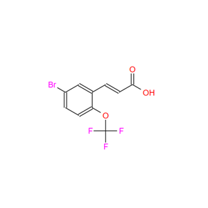 5-溴-2-(三氟甲氧基)肉桂酸,5-BroMo-2-(trifluoroMethoxy)cinnaMic acid