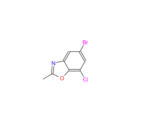 5-溴-7-氯-2-甲基苯并[D]惡唑,5-bromo-7-chloro-2-methylbenzo[d]oxazole