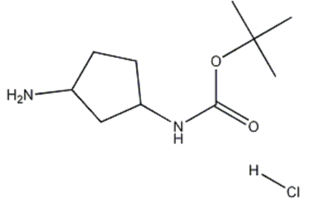 3-氨基環(huán)戊基氨基甲酸叔丁酯鹽酸鹽,tert-Butyl (3-aminocyclopentyl)carbamate hydrochloride