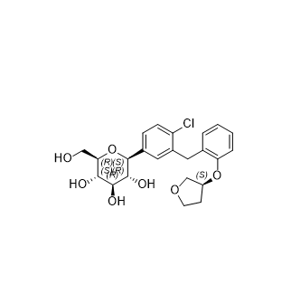 恩格列凈雜質(zhì)20,(2S,3R,4R,5S,6R)-2-(4-chloro-3-(2-(((S)-tetrahydrofuran-3-yl)oxy)benzyl)phenyl)-6-(hydroxymethyl)tetrahydro-2H-pyran-3,4,5-triol