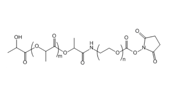 聚(乳酸-羟基乙酸)共聚物(15K)-聚乙二醇-琥珀酰亚胺酯,PLA(5K)-PEG-SC