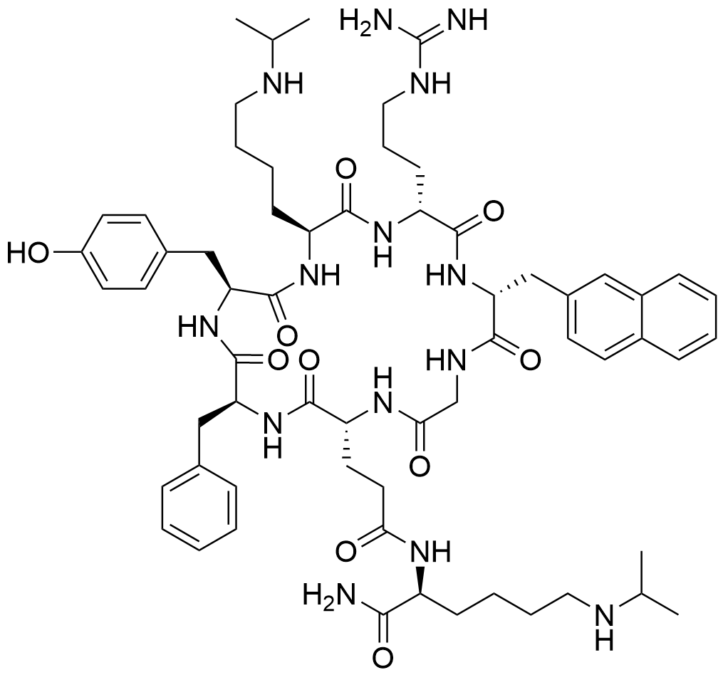 LY2510924,Cyclo[Phe-Tyr-Lys(iPr)-D-Arg-2-Nal-Gly-D-Glu]-Lys(iPr)-NH2