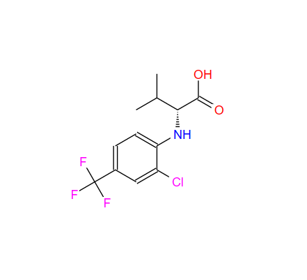 2-[2-氯-4-(三氟甲基)苯胺基]-3-甲基丁酸,D-Valine,N-[2-chloro-4-(trifluoromethyl)phenyl]-