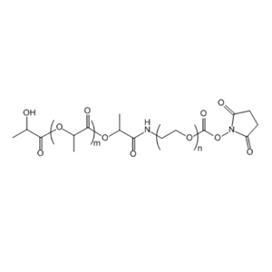 PLA(5K)-PEG-SC 聚(乳酸-羟基乙酸)共聚物(15K)-聚乙二醇-琥珀酰亚胺酯