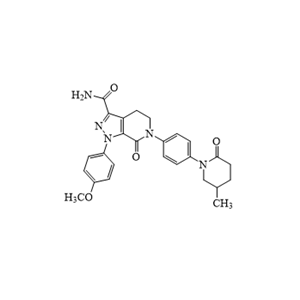 阿哌沙班杂质I,1-(4-methoxyphenyl)-6-(4-(5-methyl-2-oxopiperidin-1-yl)phenyl)-7-oxo-4,5,6,7-tetrahydro-1H-pyrazolo[3,4-c]pyridine-3-carboxamide