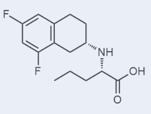 (S)-2-(((S)-6,8-二氟-1,2,3,4-四氫萘-2-基)氨基)戊酸,N-[(2S)-6,8-Difluoro-1,2,3,4-tetrahydro-2-naphthalenyl]-L-norvaline