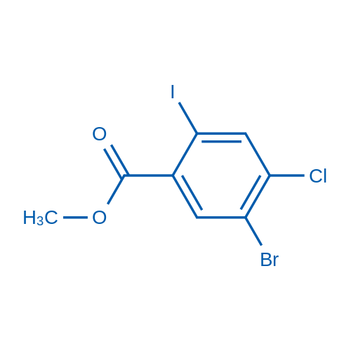 5-溴-4-氯-2-碘苯甲酸甲酯,Methyl 5-bromo-4-chloro-2-iodobenzoate