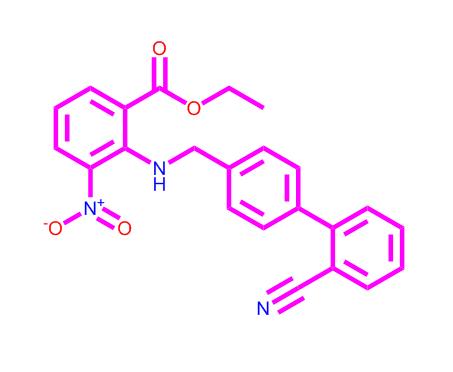 2-[[(2-氰基联苯-4-基)甲基]氨基]-3-硝基苯甲酸乙酯,2-[[(2-Cyano[1,1-biphenyl]-4-yl)methyl]amino]-3-nitro-benzoic acid ethyl ester