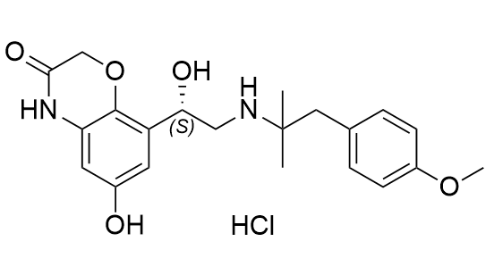奥达特罗杂质11,(S)-6-hydroxy-8-(1-hydroxy-2-((1-(4-methoxyphenyl)-2- methylpropan-2-yl)amino)ethyl)-2H-benzo[b][1,4]oxazin-3(4H)-one hydrochloride