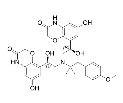 奥达特罗杂质16,8,8'-((1R,1'R)-((1-(4-methoxyphenyl)-2-methylpropan-2-yl)azanediyl)bis(1-hydroxyethane-2,1-diyl))bis(6-hydroxy-2H-benzo[b][1,4]oxazin-3(4H)-one)