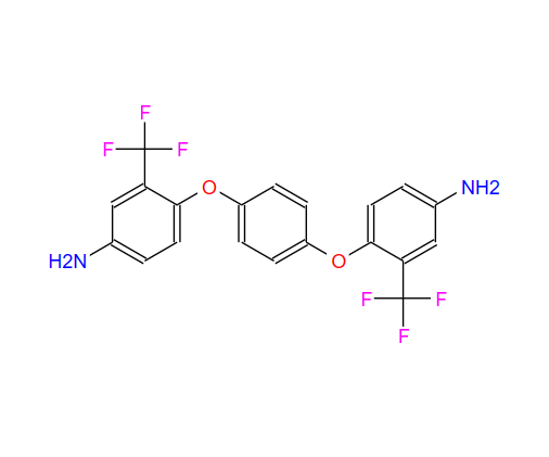 4,4'-[1,4-苯基双(氧)]双[3-(三氟甲基)苯胺],4,4'-[1,4-PHENYLENEBIS(OXY)]BIS[3-(TRIFLUOROMETHYL]BENZENAMINE