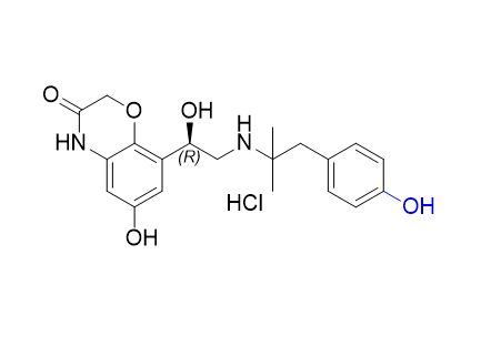 奥达特罗杂质21,(R)-6-hydroxy-8-(1-hydroxy-2-((1-(4-hydroxyphenyl)-2-methylpropan-2-yl)amino)ethyl)-2H-benzo[b][1,4]oxazin-3(4H)-one hydrochloride
