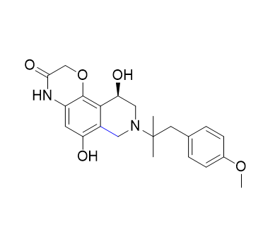 奥达特罗杂质22,(R)-6,10-dihydroxy-8-(1-(4-methoxyphenyl)-2-methylpropan-2-yl)-7,8,9,10-tetrahydro-2H-[1,4]oxazino[2,3-f]isoquinolin-3(4H)-one