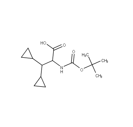 2-{[(tert-butoxy)carbonyl]amino}-3,3-dicyclopropylpropanoic acid