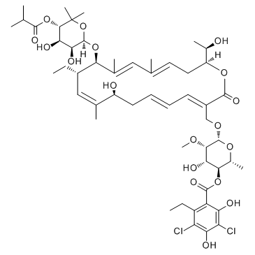 非达霉素,fidaxomicin