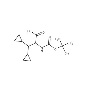 2-{[(tert-butoxy)carbonyl]amino}-3,3-dicyclopropylpropanoic acid