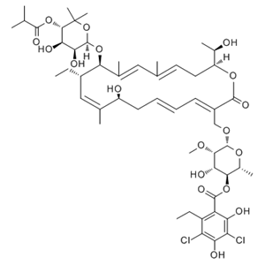 非达霉素,fidaxomicin