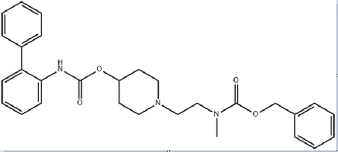 芐基（2-(4-(([1,1'-聯(lián)苯]-2-基氨基甲酰基)氧基)哌啶-1-基)乙基)(甲基)氨基甲酸酯,benzyl (2-(4-(([1,1'-biphenyl]-2-ylcarbamoyl)oxy)piperidin-1-yl)ethyl)(methyl)carbamate
