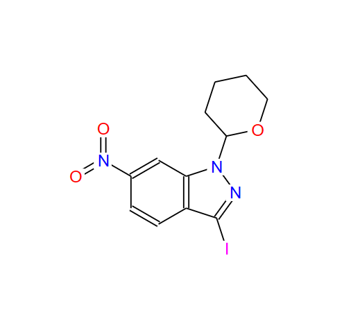 3-碘-6-硝基-1-(四氢-2H-吡喃-2-基)-1H-吲唑,3-Iodo-6-nitro-1-(tetrahydro-2H-pyran-2-yl)-1H-indazole