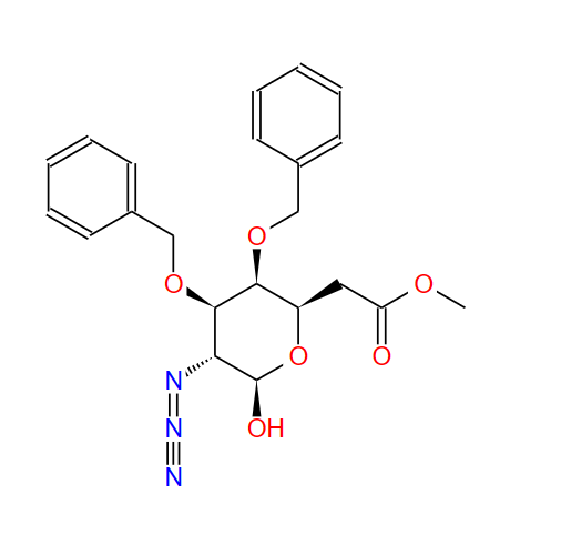 2-叠氮基-2-脱氧-3,4-二-O-苄基-BETA-D-吡喃葡萄糖 6-乙酸酯,2-Azido-2-deoxy-3,4-bis-O-(phenylmethyl)-beta-D-glucopyranose 6-acetate