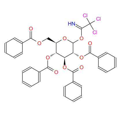 2,3,4,6-四-O-苯甲酰基葡萄糖三氯乙酰亚胺酯,2,3,4, 6-tetra-o-benzoyl glucose trichloroacetyl imide