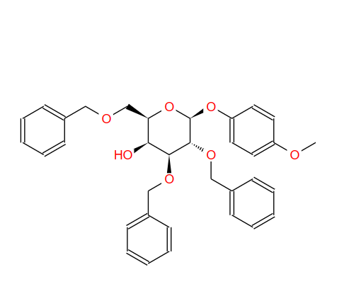 4-甲氧基苯基2,3,6-三-O-苄基-Β-D-半乳糖吡喃糖苷,4-Methoxyphenyl 2,3,6-Tri-O-benzyl-beta-D-galactopyranoside