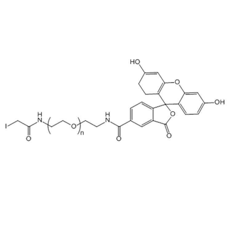 碘乙酰基-聚乙二醇-熒光素,IA-PEG-FITC;Iodoacetyl-PEG-Fluorescein