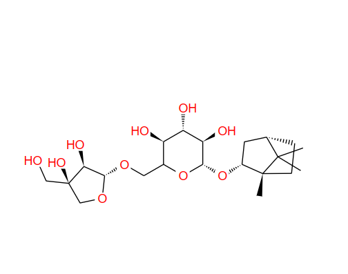 龙脑 7-O-[Β-D-呋喃芹菜糖基-(1→6)]-Β-D-吡喃葡萄糖苷,1-borneol-beta-apisyl-beta-glucopyranoside