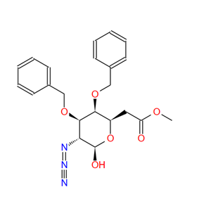 2-叠氮基-2-脱氧-3,4-二-O-苄基-BETA-D-吡喃葡萄糖 6-乙酸酯,2-Azido-2-deoxy-3,4-bis-O-(phenylmethyl)-beta-D-glucopyranose 6-acetate