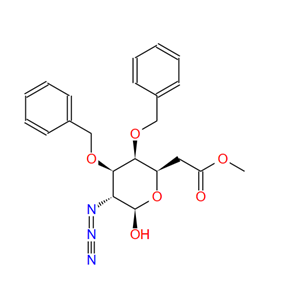 2-叠氮基-2-脱氧-3,4-二-O-苄基-BETA-D-吡喃葡萄糖 6-乙酸酯