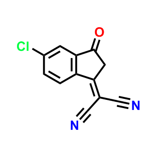 2-(5-氯-3-氧代-2,3-二氢-1H-茚-1-亚基)丙二腈,2-(5-Chloro-3-oxo-2,3-dihydro-1H-inden-1-ylidene)malononitrile