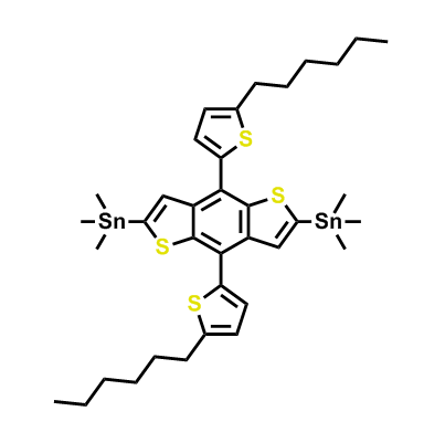 (4,8-二(5-己基噻吩-2-基)苯并[1,2-b:4,5-b']二噻吩-2,6-二基)双三甲基锡,(4,8-Bis(5-hexylthiophen-2-yl)benzo[1,2-b:4,5-b']dithiophene-2,6-diyl)bis(trimethylstannane)