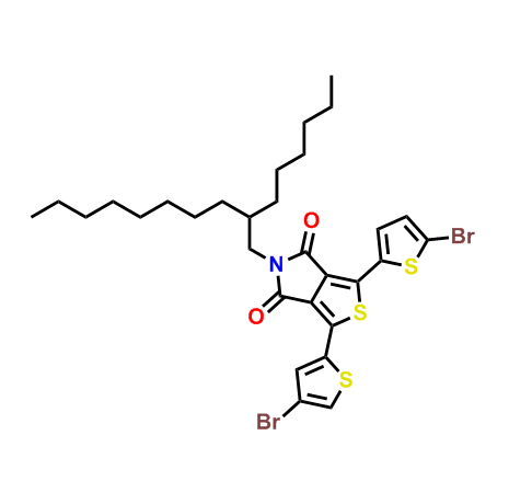 1-(4-Bromothiophen-2-yl)-3-(5-bromothiophen-2-yl)-5-(2-hexyldecyl)-4H-thieno-[3,4-c]pyrrole-4,6(5H)-,1-(4-Bromothiophen-2-yl)-3-(5-bromothiophen-2-yl)-5-(2-hexyldecyl)-4H-thieno-[3,4-c]pyrrole-4,6(5H)-dione