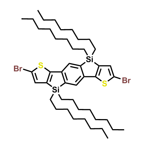 2,7-Dibromo-benzo[1,2-b:4,5-b]bis(4,4'-dioctyl-4H-silolo[3,2-b]thiophene),2,7-Dibromo-benzo[1,2-b:4,5-b]bis(4,4'-dioctyl-4H-silolo[3,2-b]thiophene)