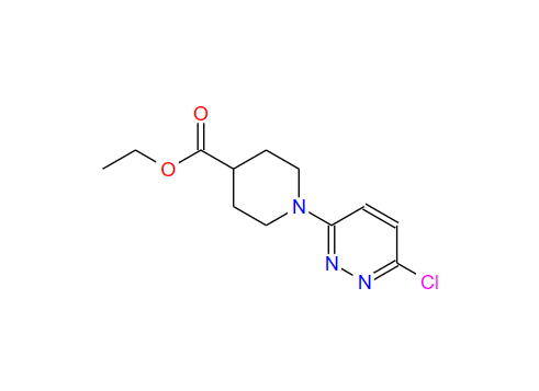 1-(6-氯-3-哒嗪基)哌啶-4-甲酸乙酯,ethyl 1-(6-chloropyridazin-3-yl)piperidine-4-carboxylate