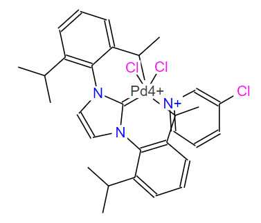 [1,3-双(2,6-二异丙基苯)咪唑-2-叉](3-氯吡啶)二氯化钯,DICHLORO-[1,3-BIS(DIISOPROPYLPHENYL)IMIDAZOLYLIDENE]-(3-CHLOROPYRIDYL)PALLADIUM(II)