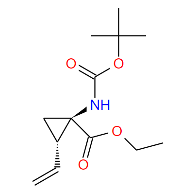 (1R,2S)-REL-1-[[(1,1-二甲基乙氧基)羰基]氨基]-2-乙烯基-環(huán)丙羧酸乙酯,Cyclopropanecarboxylic acid, 1-[[(1,1-dimethylethoxy)carbonyl]amino]-2-ethenyl-, ethyl ester, (1R,2S)-