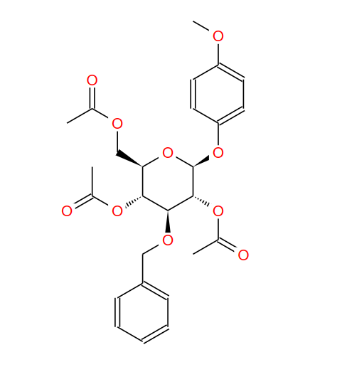 4-甲氧苯基-2,4,6-三-O-乙酰基-3-O-苄基-Β-D-吡喃葡萄糖苷,4-METHOXYPHENYL 2,4,6-TRI-O-ACETYL-3-O-BENZYL-BETA-D-GLUCOPYRANOSIDE