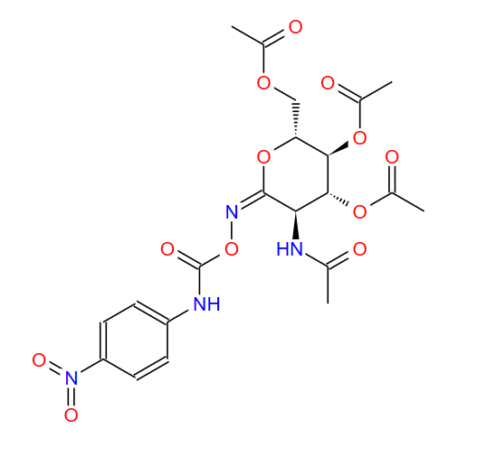 O-(2-乙酰胺基-2-脱氧-3,4,6-三-O-乙酰基-D-吡喃葡萄糖基)氨基N-(4-硝基苯基)氨基甲酸酯,O-(2-ACETAMIDO-2-DEOXY-3,4,6-TRI-O-ACETYL-D-GLUCOPYRANOSYLIDENE)AMINO N-(4-NITROPHENYL)CARBAMATE