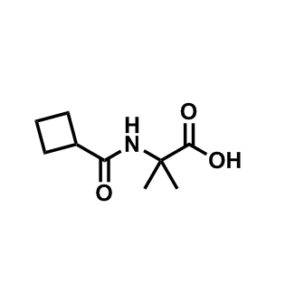 2-(环丁烷甲酰氨基)-2-甲基丙酸,2-(Cyclobutanecarboxamido)-2-methylpropanoic acid