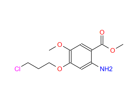 2-氨基-4-(3-氯丙氧基)-5-甲氧基苯甲酸甲酯,2-aMino-4-(3-chloropropoxy)-5-Methoxybenzoate