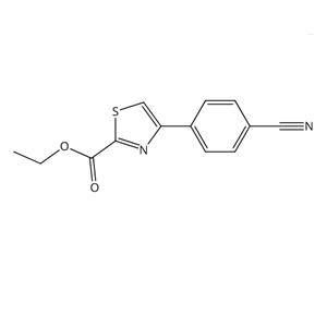 2-Thiazolecarboxylic acid, 4-(4-cyanophenyl)-, ethyl ester,2-Thiazolecarboxylic acid, 4-(4-cyanophenyl)-, ethyl ester