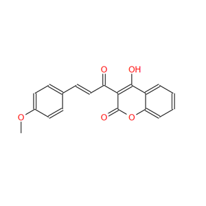 4-羟基-3-[(2E)-3-(4-甲氧苯基)丙-2-烯酰]-2H-苯并吡喃-2-酮,4-Hydroxy-3-[(2E)-3-(4-methoxyphenyl)prop-2-enoyl]-2H-chromen-2-one