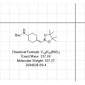 叔丁基(4-((4,4,5,5-四甲基-1,3,2-二氧杂硼烷-2-基)亚甲基)环己基)氨基甲酸酯,tert-butyl (4-((4,4,5,5-tetramethyl-1,3,2-dioxaborolan-2-yl)methylene)cyclohexyl)carbamate